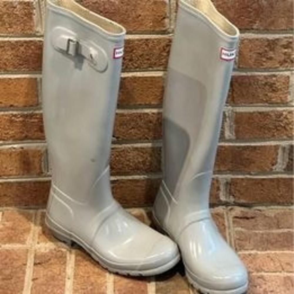 Hunter Original Tall Gloss Women's Rain Boots - Spearmint 7US